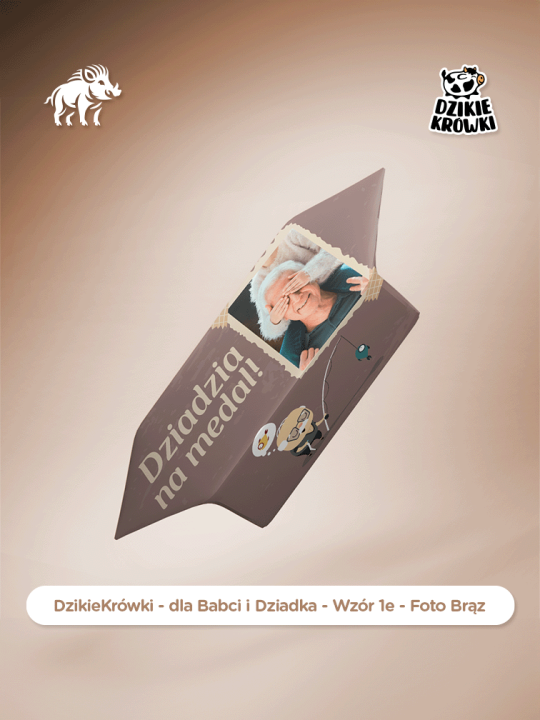 DzikieKrówki - na Dzień Babci i Dziadka - Wzór 1e - Foto Brąz - Wizualizacja.png