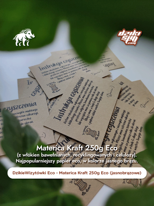 Wizytówki Eco - Materica Kraft 250g - Zdjęcie produktu 1.png
