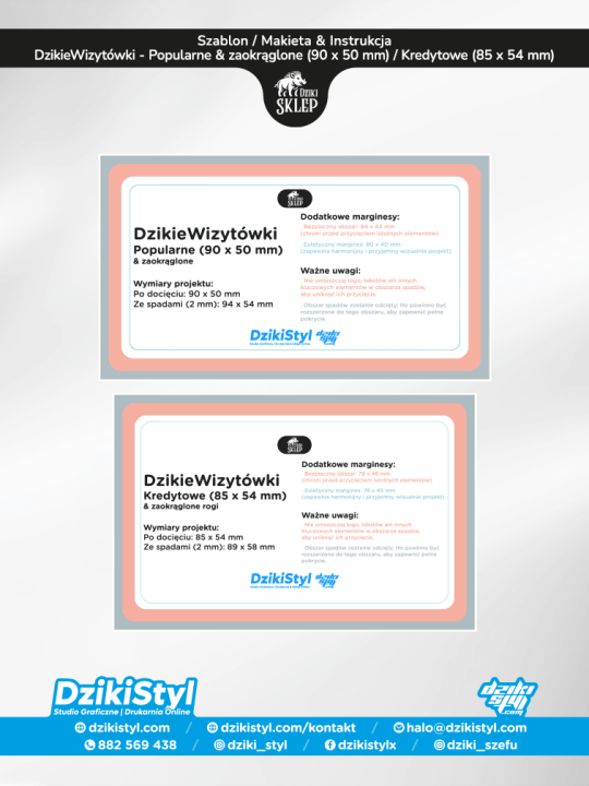 Szablon Makieta &amp; Instrukcja - Wizytówki - Popularne i kredytowe zaokrąglone - Zdjęcie produktu 12.png