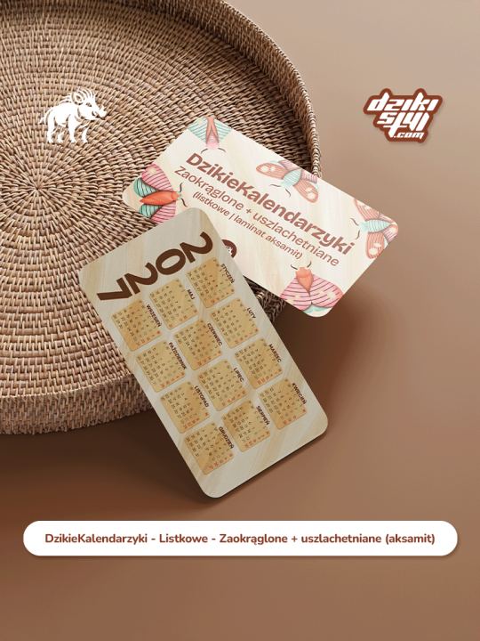 Kalendarzyki - Zaokrąglone aksamit - Zdjęcie produktu 1.png