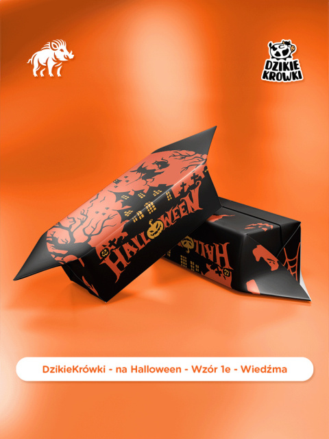 Dzikie Krówki - na Halloween - Wzór 1e - Wiedźma