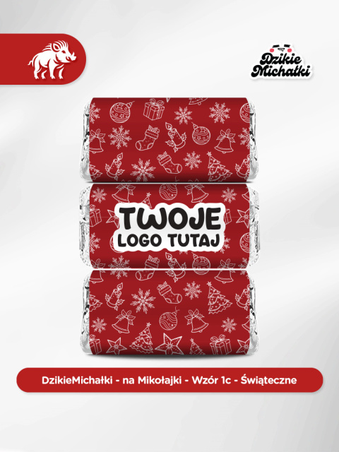 Dzikie Michałki - na Mikołajki - Wzór 1c - Święta