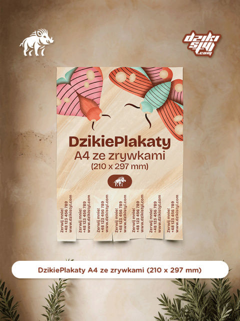 Dzikie Plakaty - A4 ze zrywkami (210 x 297 mm)