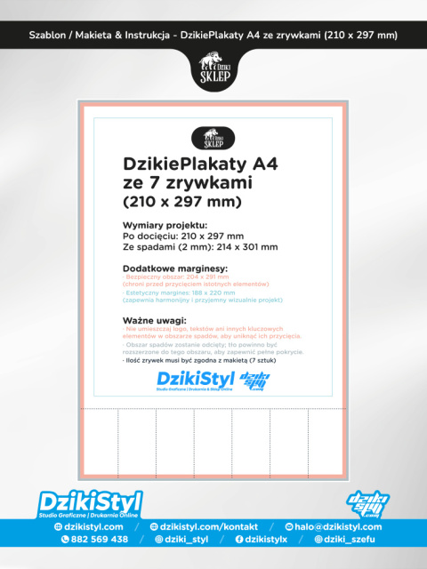 Dzikie Plakaty - A4 ze zrywkami (210 x 297 mm)