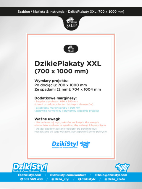 Dzikie Plakaty - XXL (700 x 1000 mm)