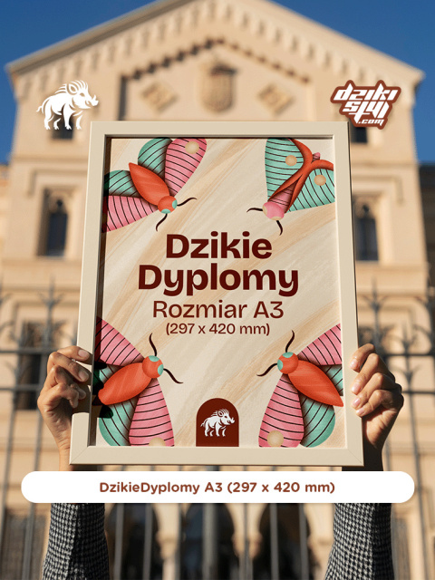 Dzikie Dyplomy - Klasyczne - A3 (297 x 420 mm)