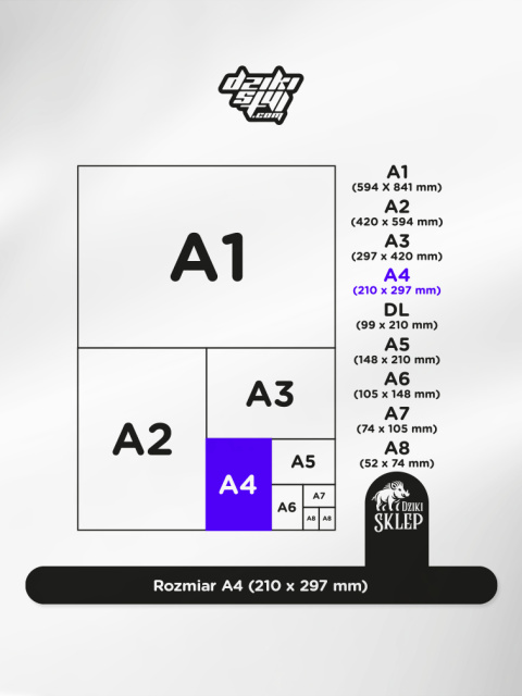 Dzikie Plakaty / Ulotki Premium - A4 (210 x 297 mm)