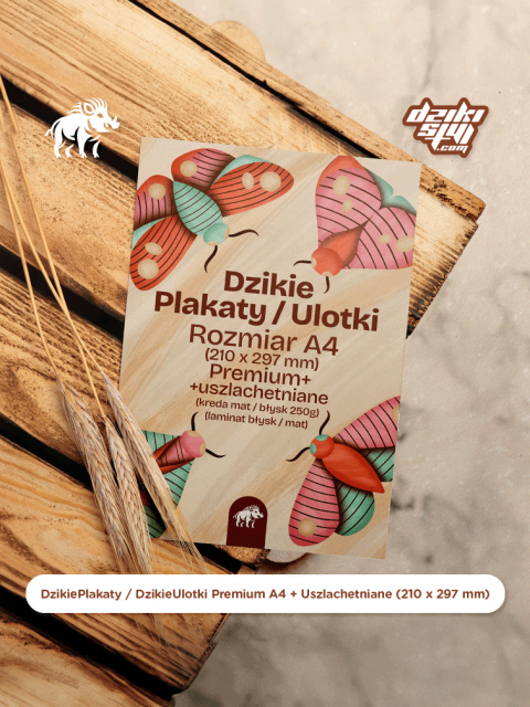 Dzikie Plakaty / Ulotki Premium - A4 + Uszlachetniane (210 x 297 mm)