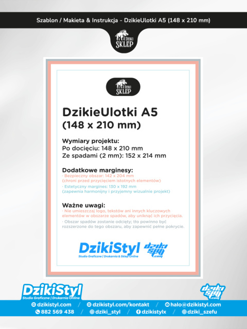 Dzikie Ulotki Premium - A5 (148 x 210 mm)