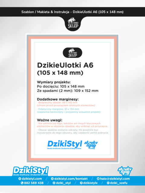 Dzikie Ulotki Premium - A6 (105 x 148 mm)