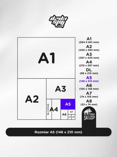 Dzikie Ulotki Premium - A5 + Uszlachetniane (148 x 210 mm)