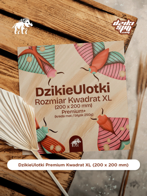 Dzikie Ulotki Premium - Kwadrat XL (200 x 200 mm)