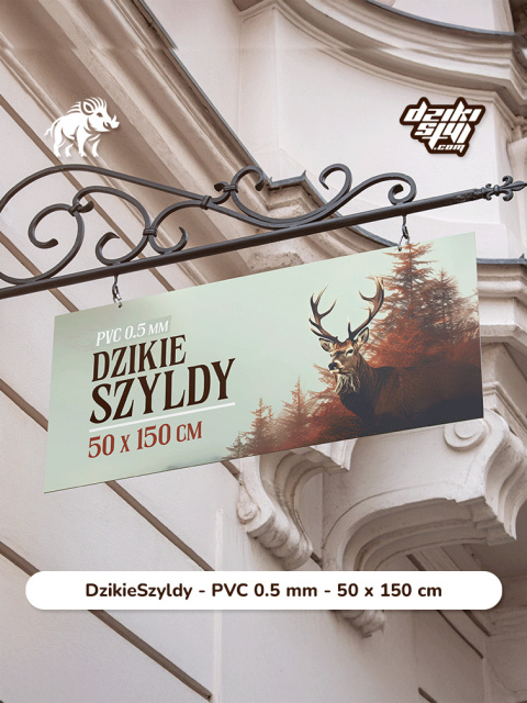 Dzikie Szyldy - PVC 5 mm - 50 x 150 cm