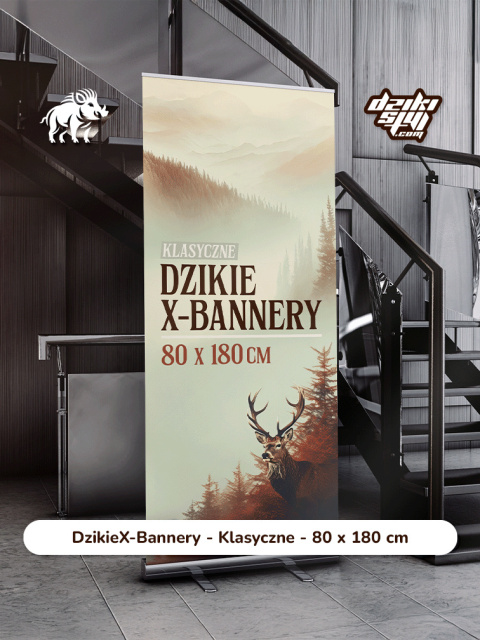 Dzikie X-Bannery - Klasyczne - 80 x 180 cm