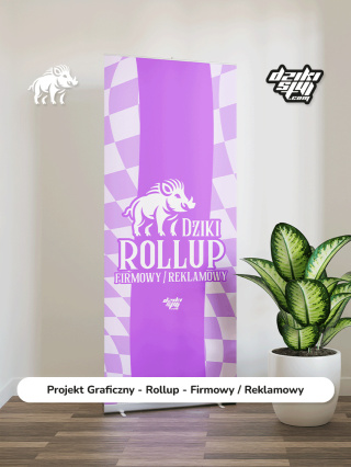 Projekt Graficzny - Rollup - Firmowy / Reklamowy