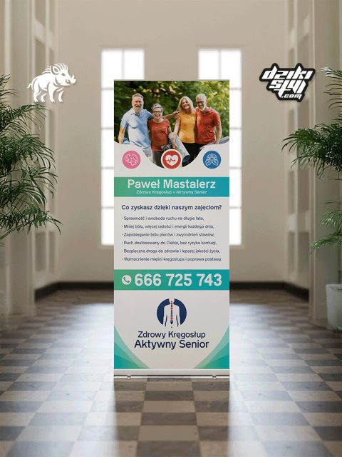 Projekt Graficzny - Rollup - Firmowy / Reklamowy Projekt Graficzny - Rollup - Firmowy / Reklamowy