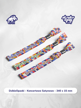 Dzikie Opaski - Koncertowe Satynowe - 340 x 15 mm