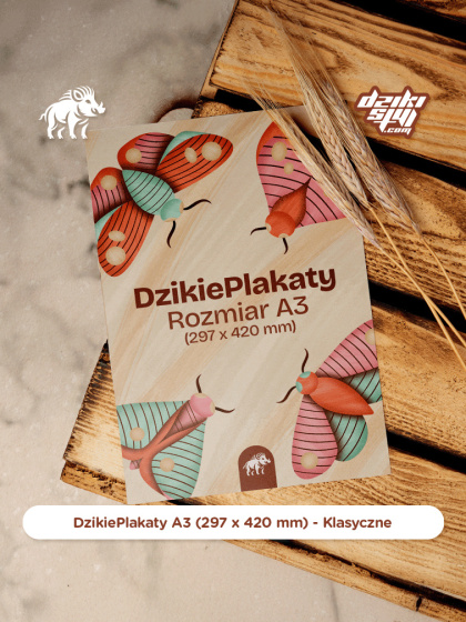 Dzikie Plakaty - Klasyczne - A3 (297 x 420 mm)