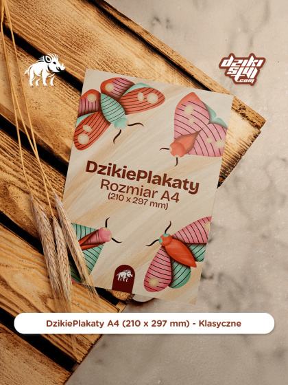 Dzikie Plakaty - Klasyczne - A4 (210 x 297 mm)