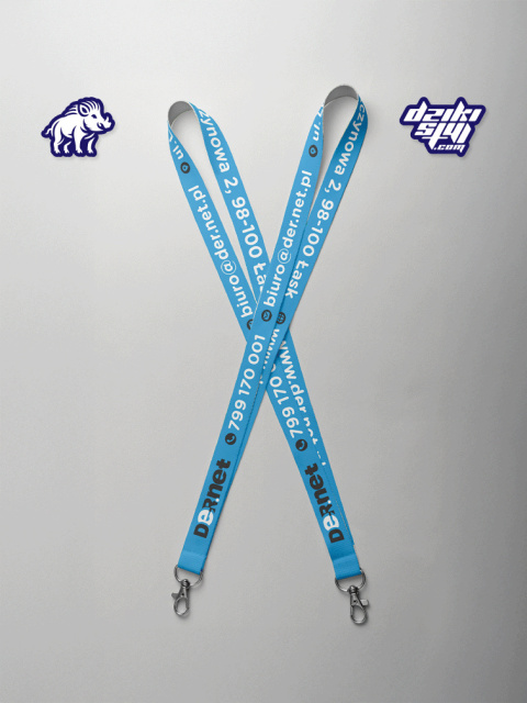 Dzikie Smycze - Reklamowe Jedno / Dwustronne - 900 x 25 mm Dzikie Smycze - Reklamowe Jedno / Dwustronne - 900 x 25 mm