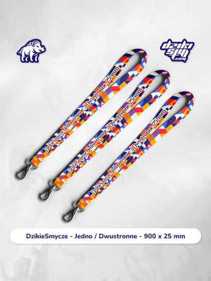 Dzikie Smycze - Reklamowe Jedno / Dwustronne - 900 x 25 mm