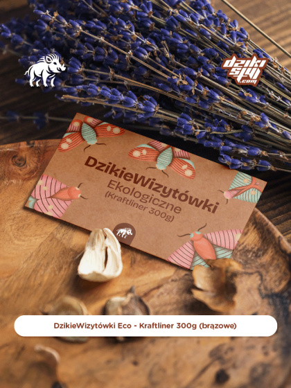 Dzikie Wizytówki - Ekologiczne - Kraftliner 300g Eco