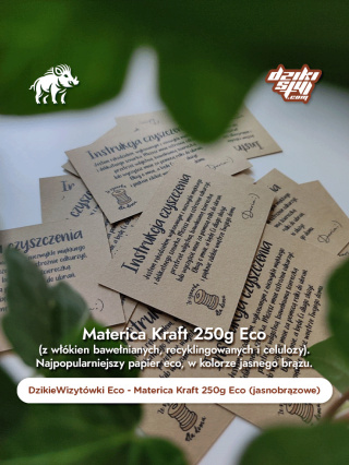 Dzikie Wizytówki - Ekologiczne - Materica Kraft 250g Eco