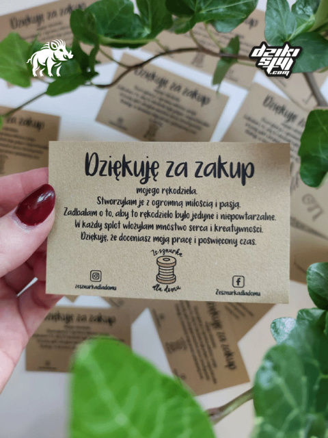 Dzikie Wizytówki - Ekologiczne - Materica Kraft 250g Eco Dzikie Wizytówki - Ekologiczne - Materica Kraft 250g Eco