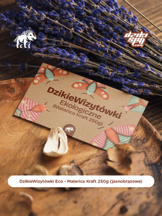 Dzikie Wizytówki - Ekologiczne - Materica Kraft 250g Eco